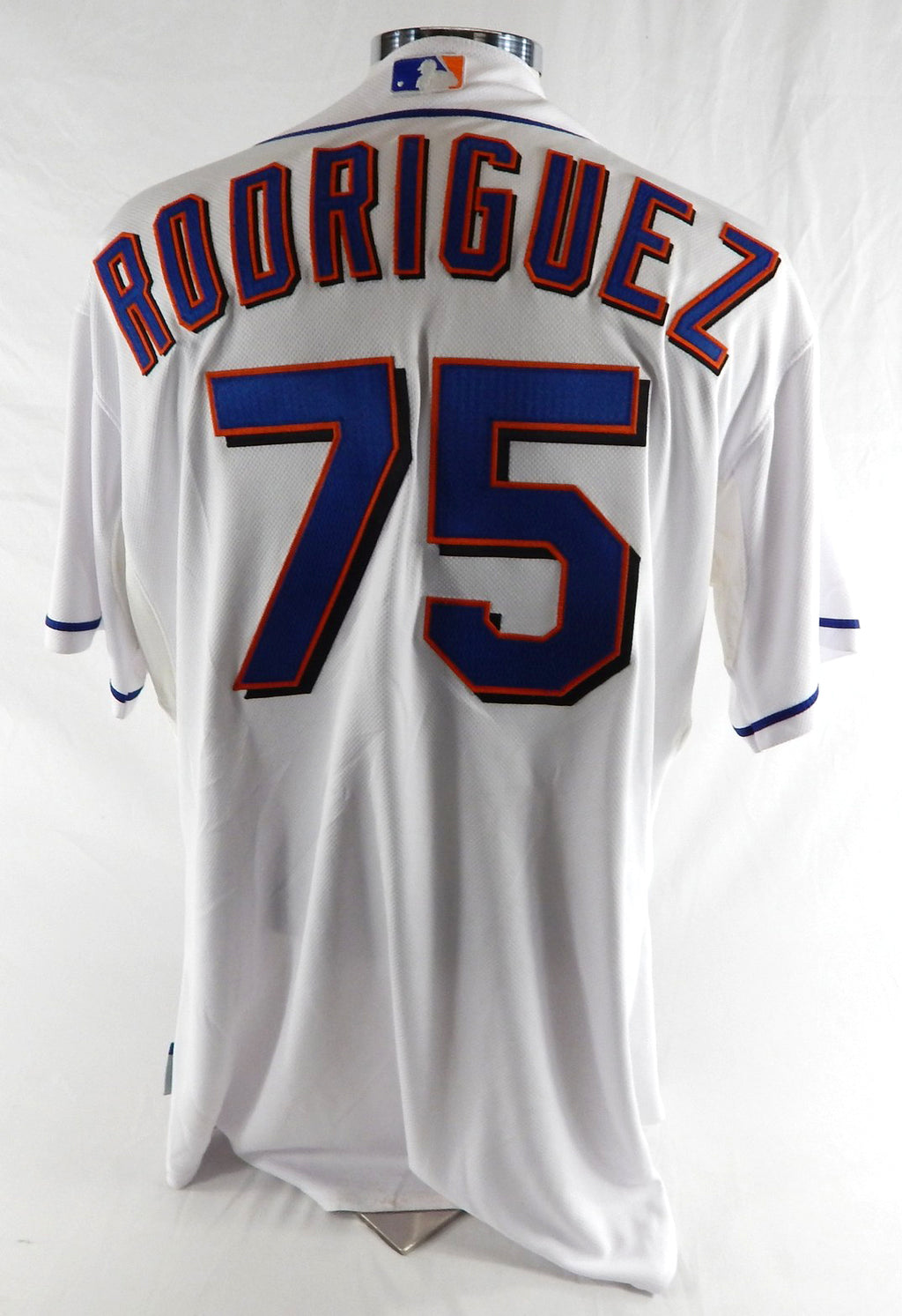 2011 New York Mets Francisco Rodriguez #75 Game Issued White Jersey 48 734 Pic2