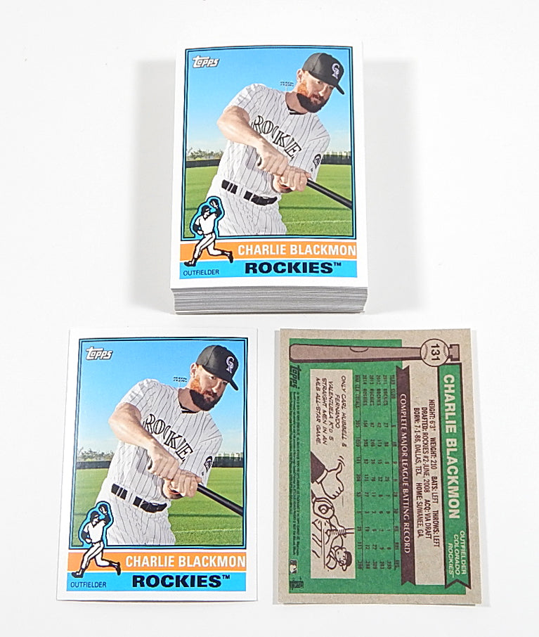 Lot of (48) 2015 Topps Archives Charlie Blackmon #131