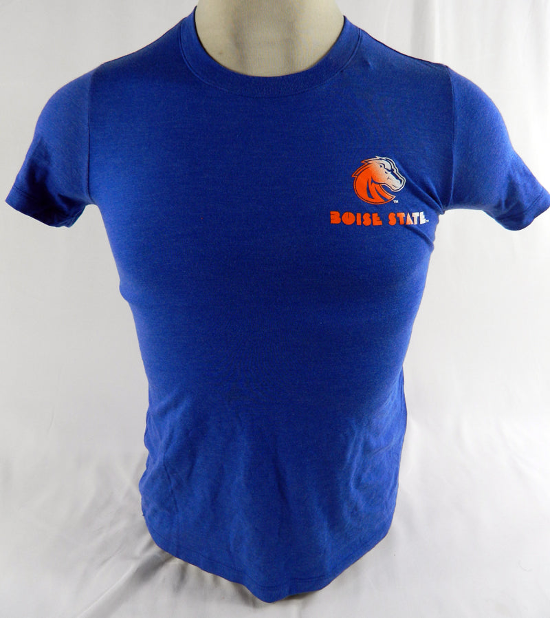 Boise State Broncos Team Issued Nike Blue Shirt Size XS