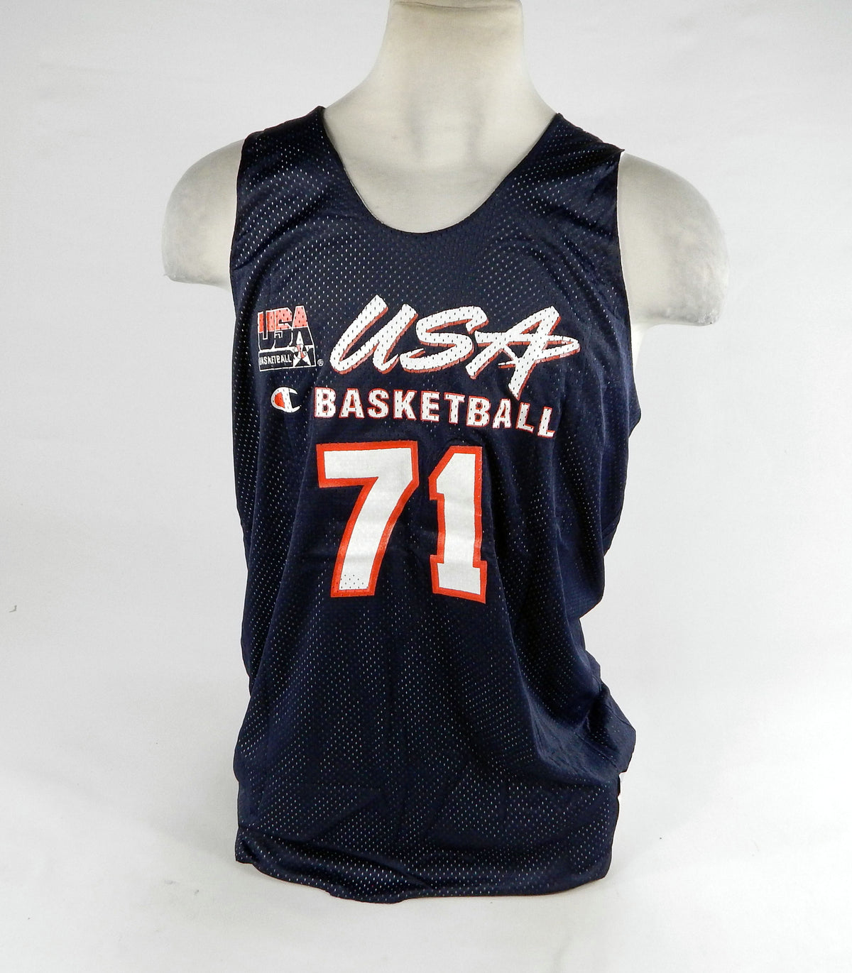 2000s Team USA Basketball #71 Game Issued Navy Practice Jersey XL 881