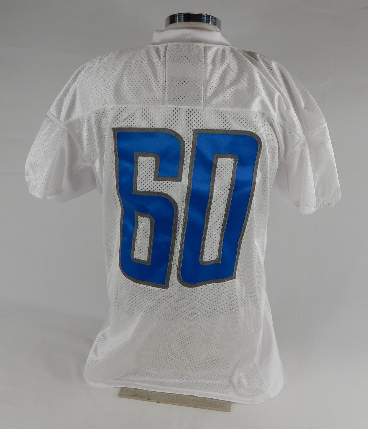 Detroit Lions #60 Game Issued White Practice Jersey Covid Tracker 52 256 Pic2