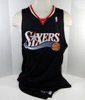 2007-08 Philadelphia 76ers Blank Game Issued Black Jersey 54 + 4" Length 265
