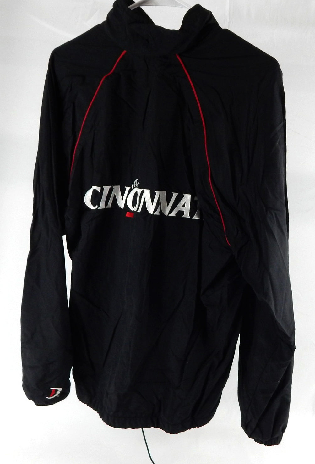 2000s Cincinnati Bearcats Team Issued Black Windbreaker Jacket Track Field XS 2 Pic2