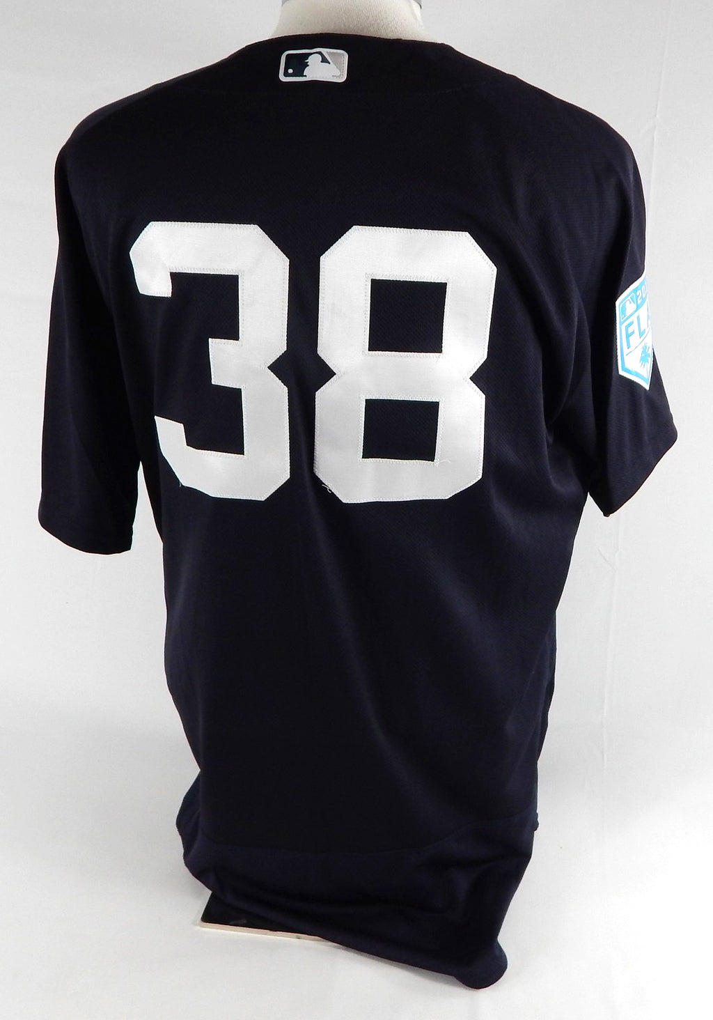 2019 New York Yankees Jeff Hendrix #38 Game Used Navy Jersey ST P 46 587 Pic2