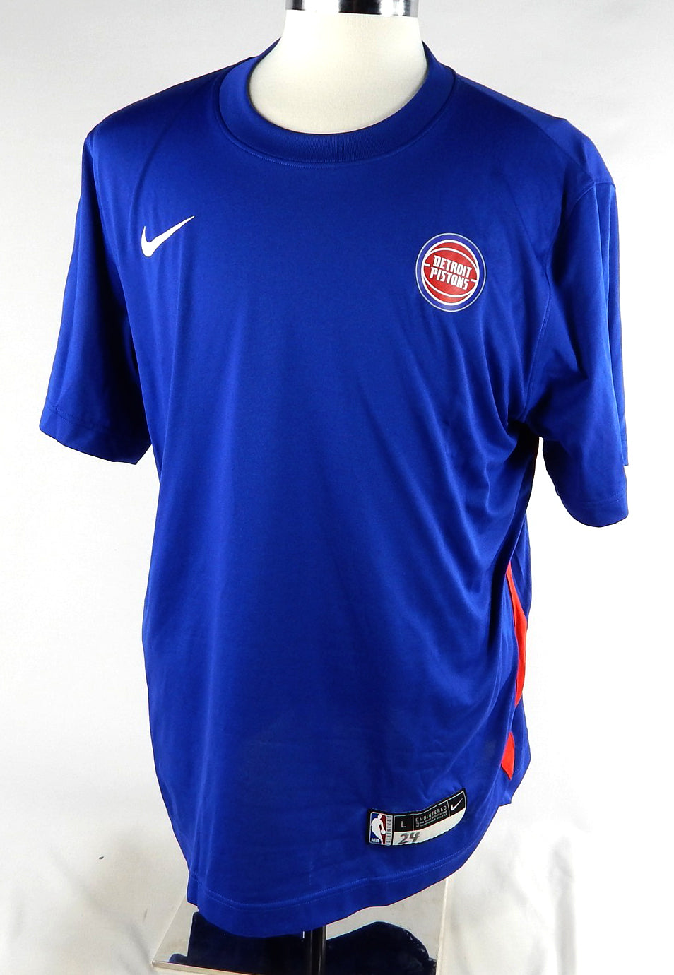 2023-24 Detroit Pistons Knox Grimes #24 Game Used Blue Shooting Shirt L 884