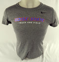 Boise State Broncos Team Issued Nike Gray Track and Field Shirt Size M