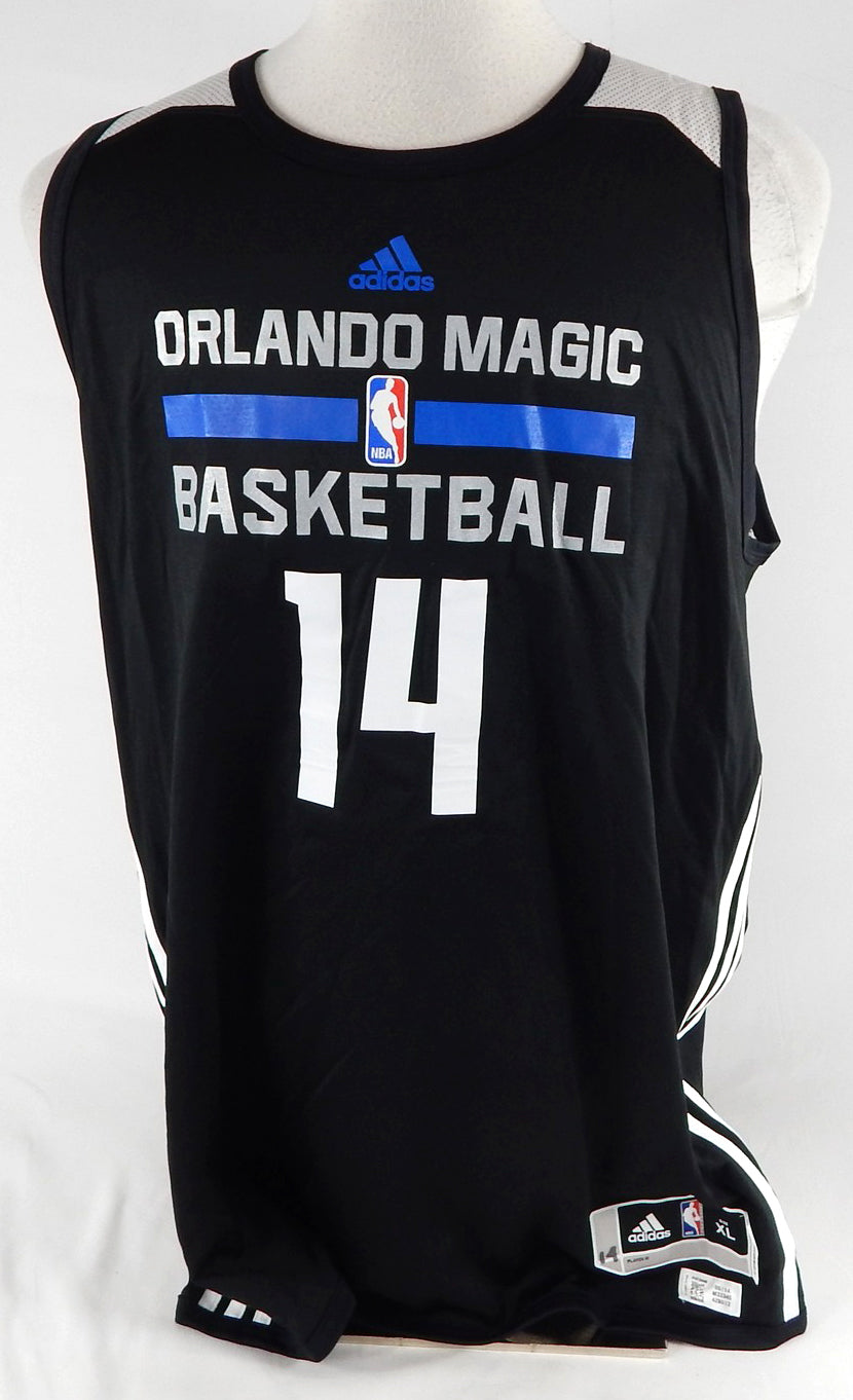 2014-15 Orlando Magic Carson #14 Game Used Black Practice Jersey XL 698