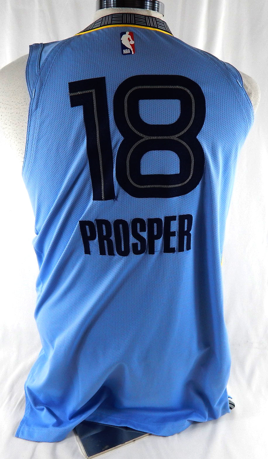 2025-26 Memphis Grizzlies Olivier-Maxence Prosper #18 Game Used Blue Jersey 9 Pic2