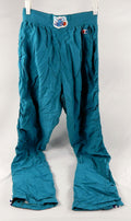1994-95 Charlotte Hornets Hershey Hawkins #3 Game Used Teal Warm Up Pants 34 721
