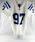 2013 Indianapolis Colts Anthony Johnson #97 Game Issued Pos Used White Jersey 3