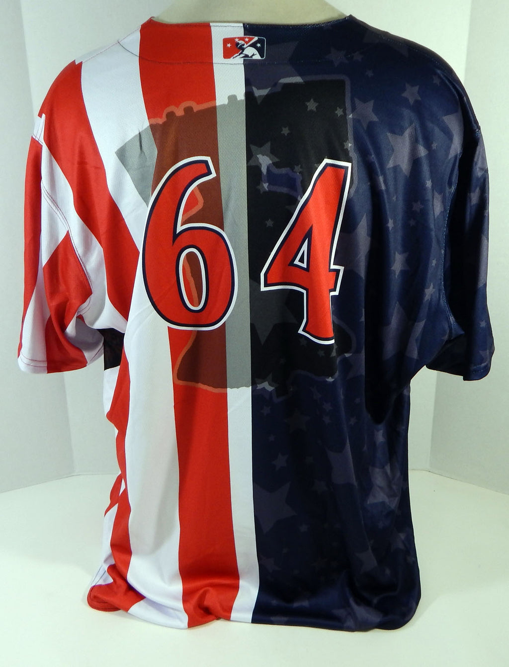 2018 Clearwater Threshers #64 Game Used Navy Jersey Independence Day Night 0