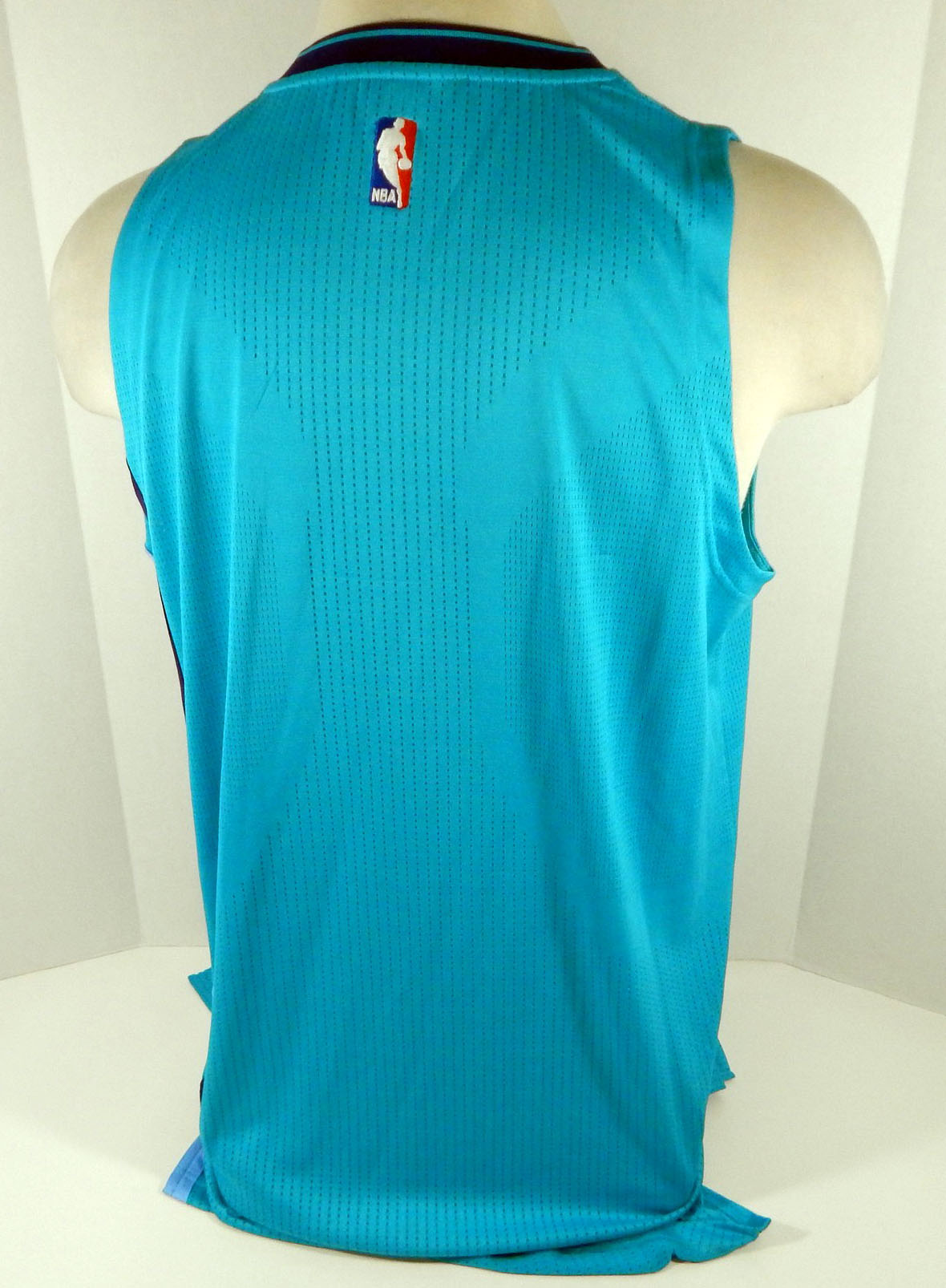 2014-15 Charlotte Hornets Blank Game Issued Teal Jersey 2XL2 Adidas DP07978 Pic2