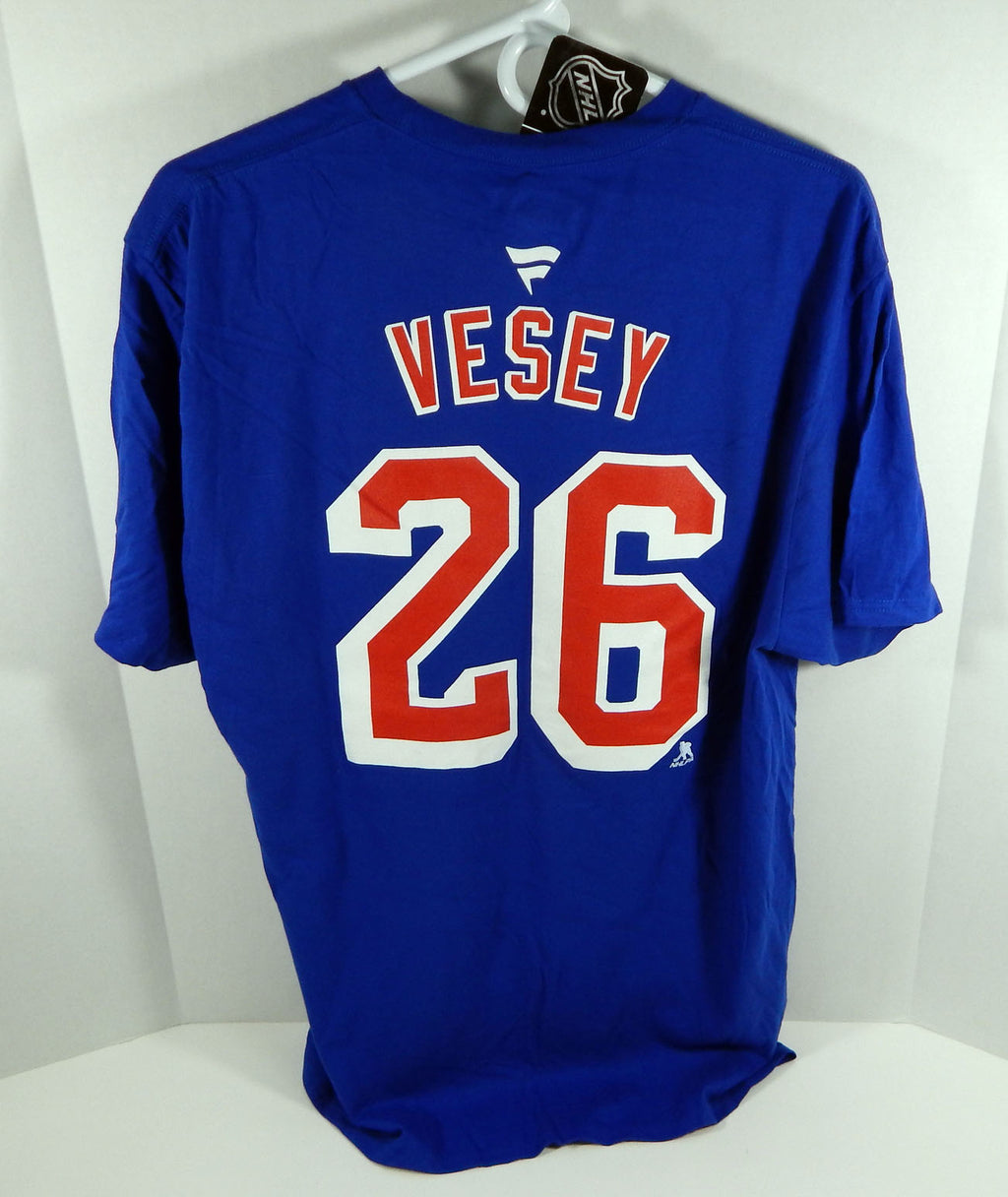 Men's New York Rangers Jimmy Vesey #26 Fanatics Player Blue T-Shirt L Pic2