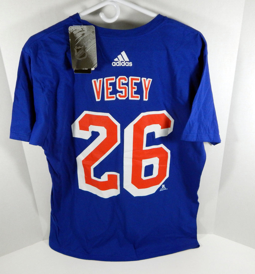 Men's New York Rangers Jimmy Vesey #26 Adidas Player Blue T-Shirt XL Pic2