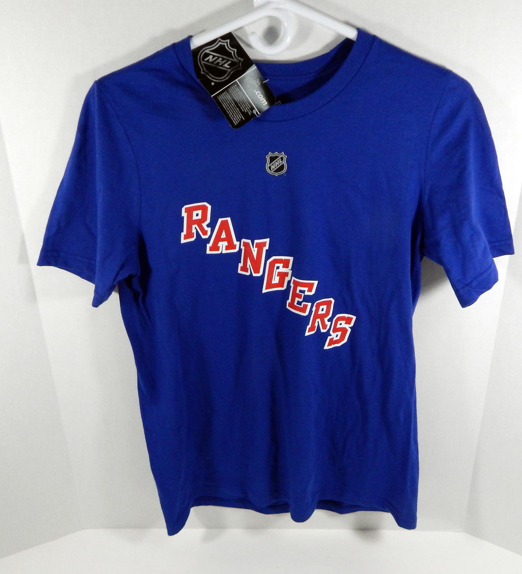 Youth New York Rangers Mats Zuccarello #36 NHL Player Blue T-Shirt M