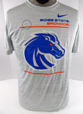 Boise State Broncos Team Issued Nike Light Gray Shirt Size L