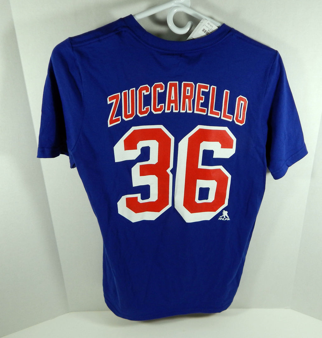 Youth New York Rangers Mats Zuccarello #36 NHL Player Blue T-Shirt M Pic2