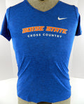Boise State Broncos Team Issued Nike Blue Cross Country Shirt Size M