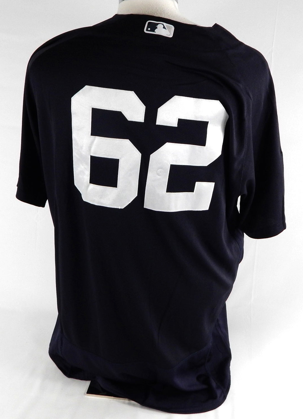 2019 New York Yankees Danny Coulombe #62 Game Used Navy Jersey ST Patch 46 94 Pic2