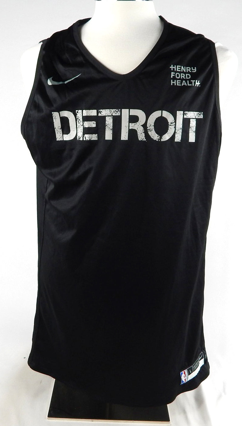 2023-24 Detroit Pistons #29 Game Used Black Grey Practice Jersey L 892