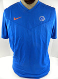 Boise State Broncos Team Issued Nike Blue Short Sleeve Shirt Size L