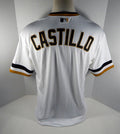 2015 Pittsburgh Pirates Wilkin Castillo Game Issued White Jersey 1970s RT 33261