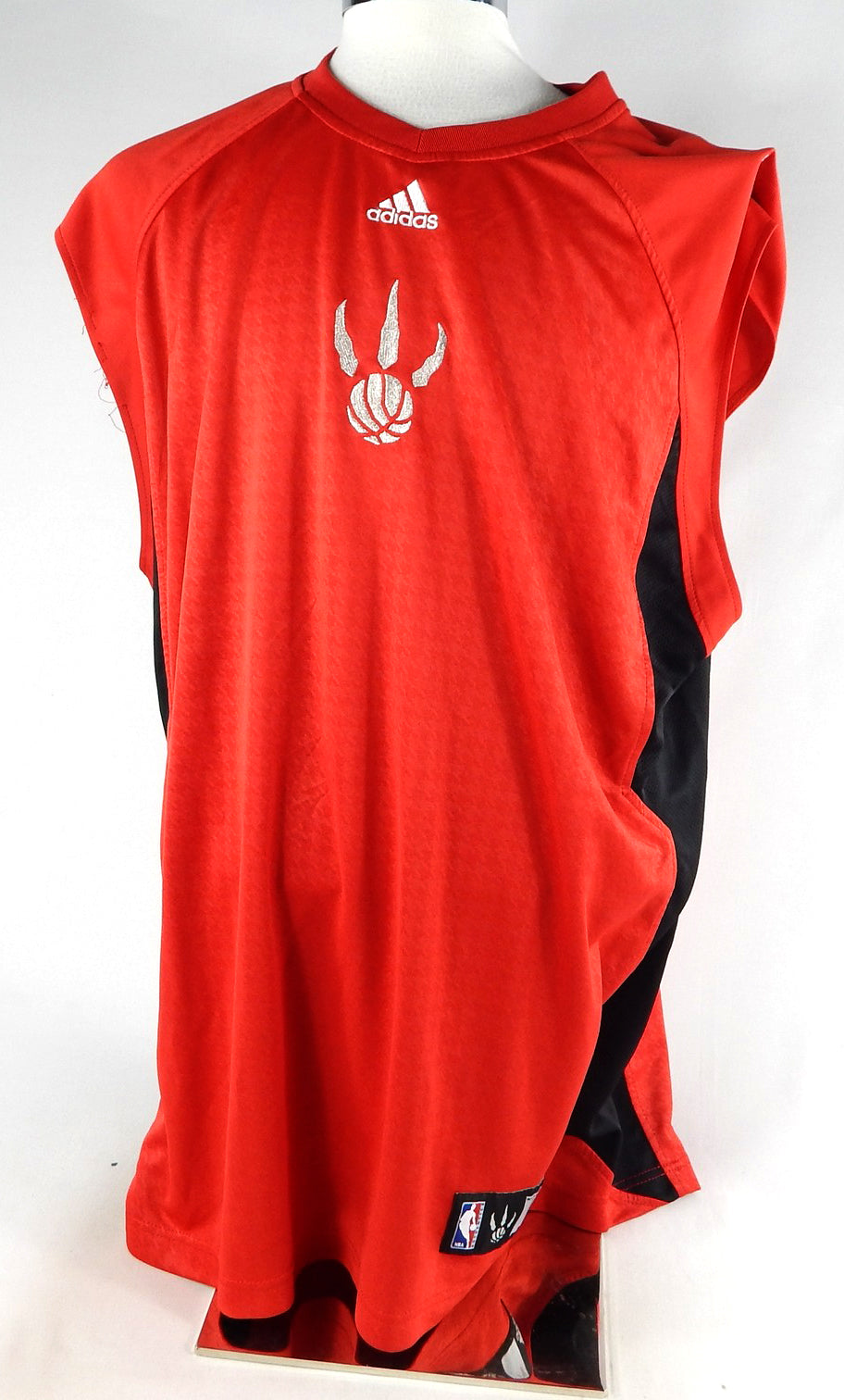 2000s Toronto Raptors #14 Game Used Red Tank Top Shirt 2XL 498