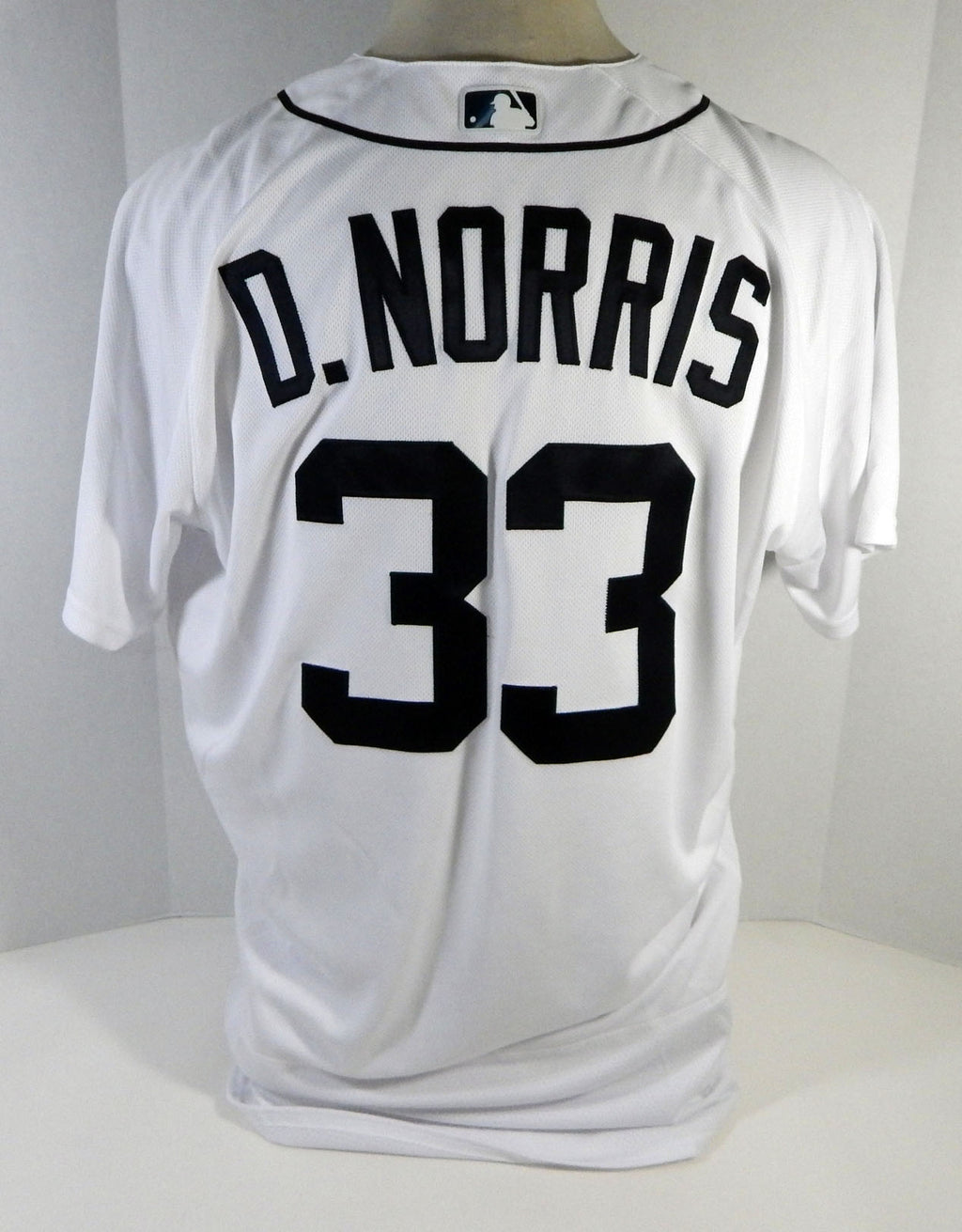 2018 Detroit Tigers Derek Norris #33 Game Issued White Jersey DP15246