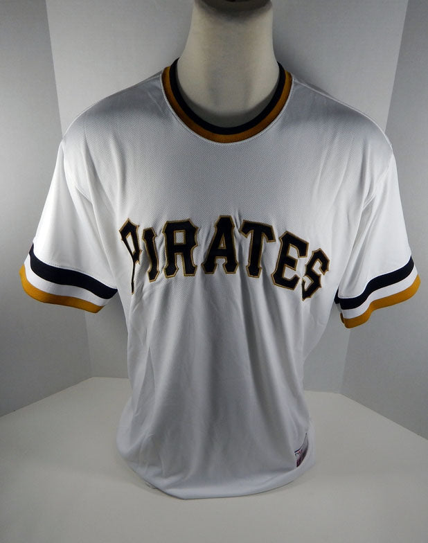 2015 Pittsburgh Pirates Wilkin Castillo Game Issued White Jersey 1970s RT 33261 Pic2