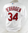 2023 St. Louis Cardinals Drew VerHagen #34 Game Used White Jersey 42 P Opening