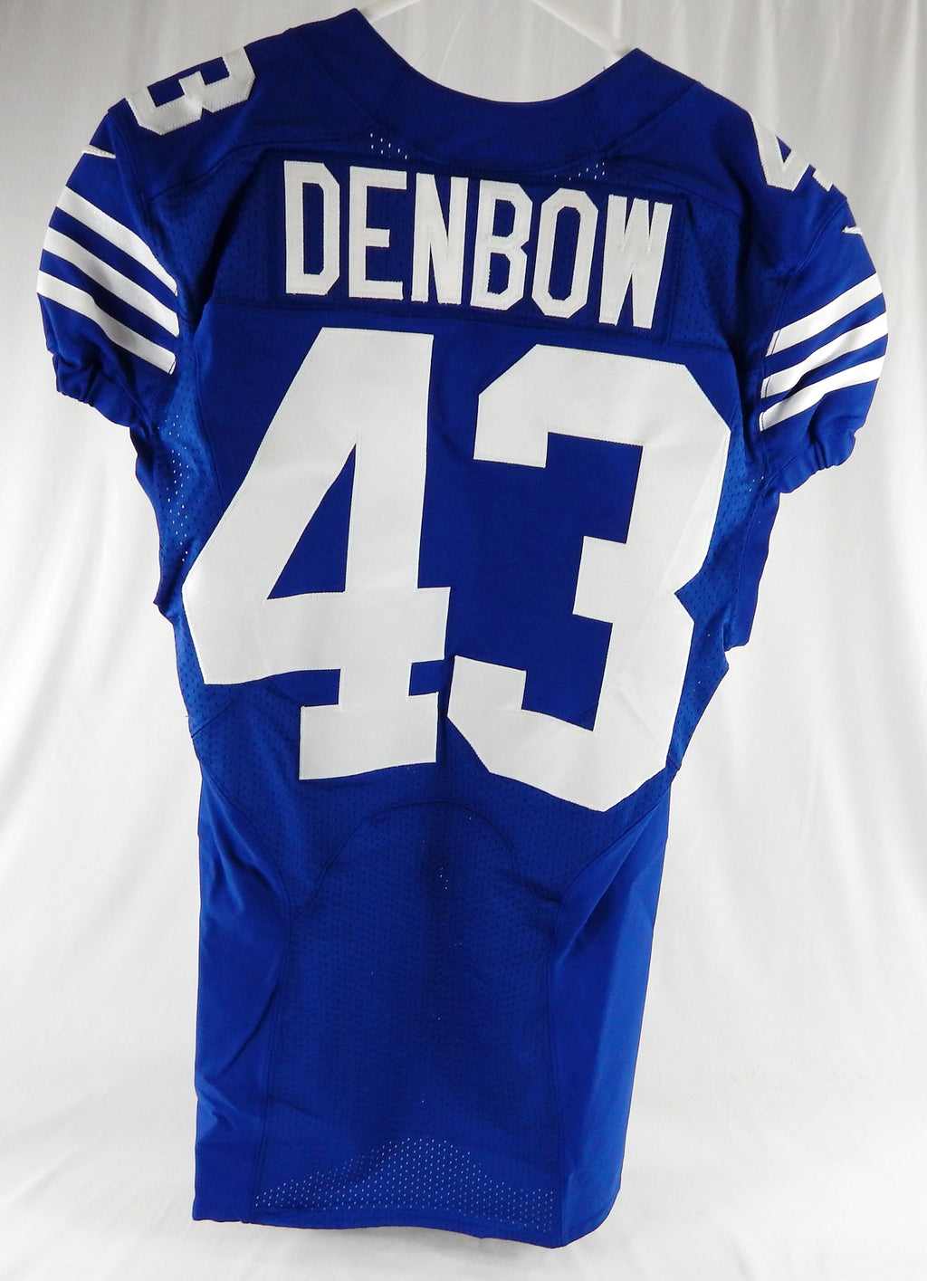 2022 Indianapolis Colts Trevor Denbow #43 Game Issued Blue Jersey 38 917 Pic2