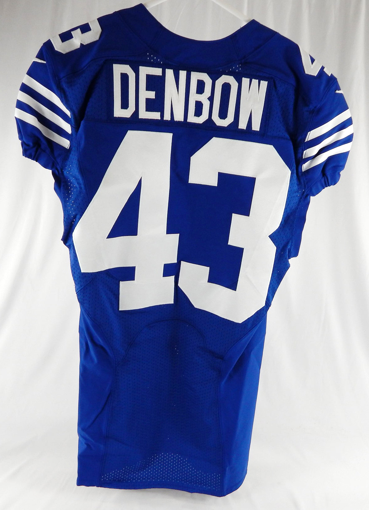 2022 Indianapolis Colts Trevor Denbow #43 Game Issued Blue Jersey 38 917 Pic2