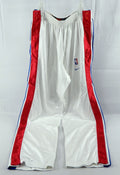 2003-04 Detroit Pistons Ronald Dupree #12 Game Used White Warm Up Pants XL 507