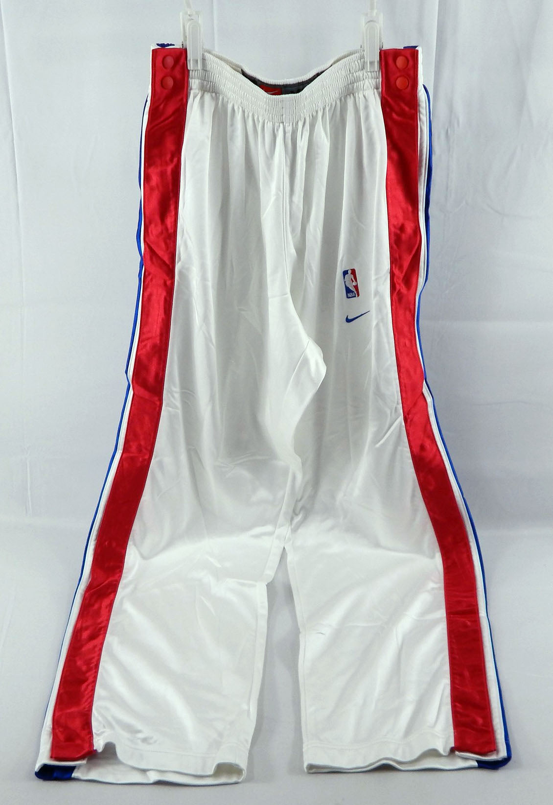 2003-04 Detroit Pistons Ronald Dupree #12 Game Used White Warm Up Pants XL 507