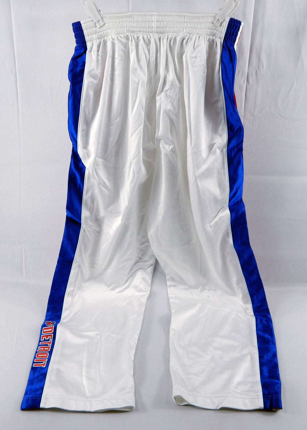 2003-04 Detroit Pistons Ronald Dupree #12 Game Used White Warm Up Pants XL 507 Pic2