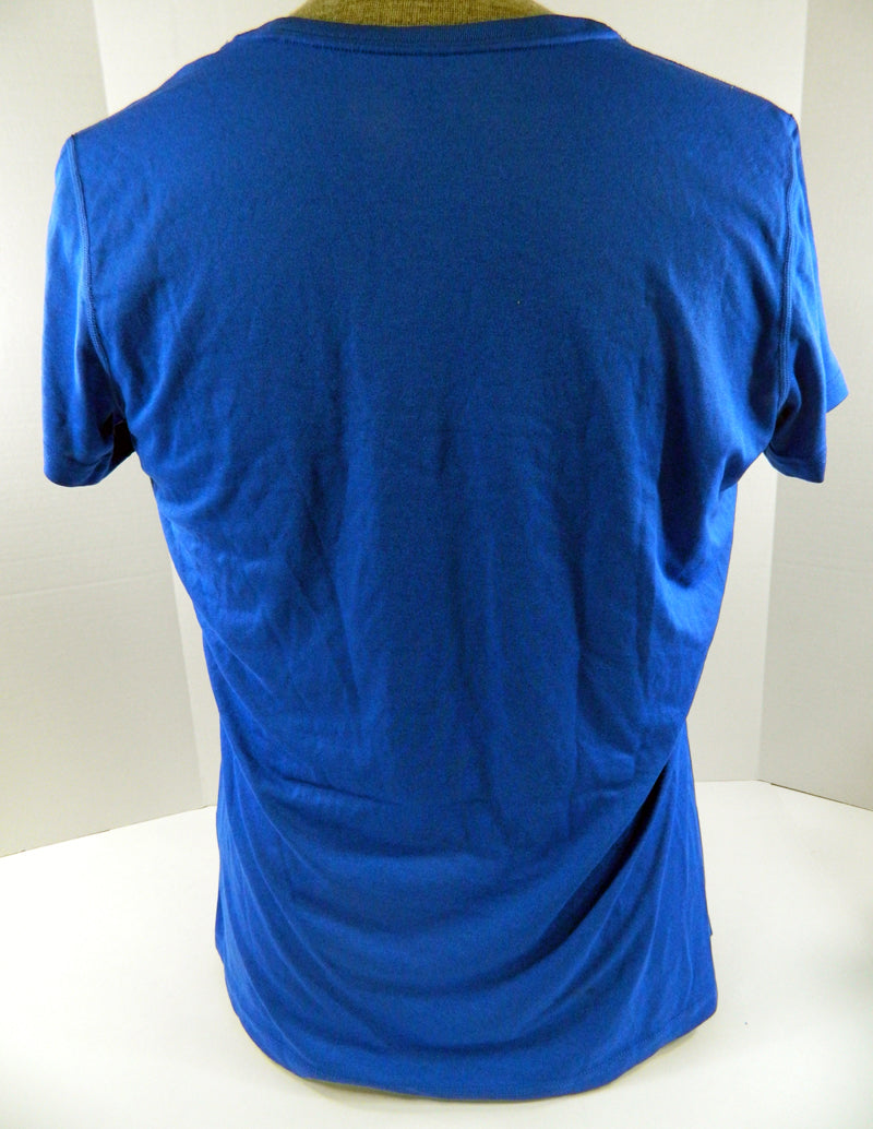 Boise State Broncos Team Issued Nike Blue Short Sleeve Shirt Size XL Pic2