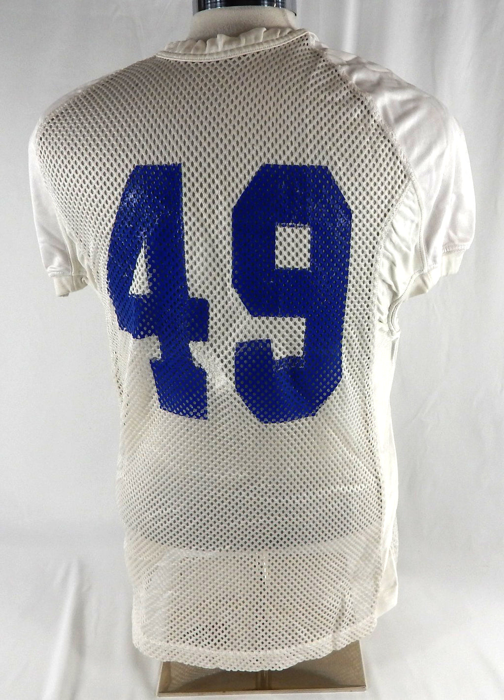 2016-19 Boise State Broncos #49 Game Used White Practice Jersey L 377 Pic2