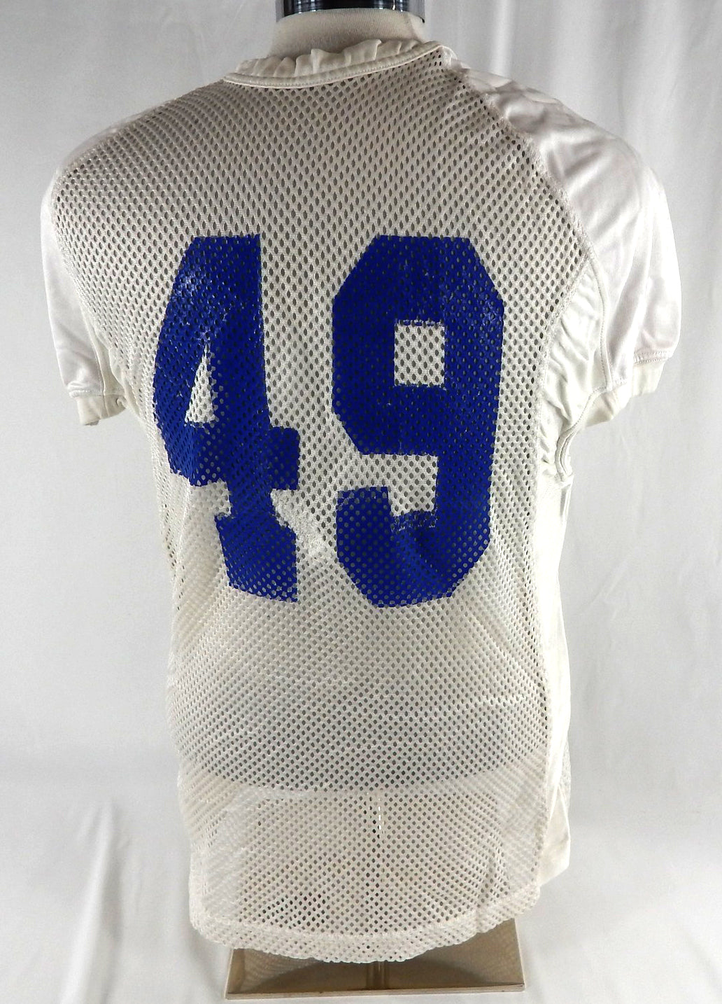 2016-19 Boise State Broncos #49 Game Used White Practice Jersey L 377 Pic2