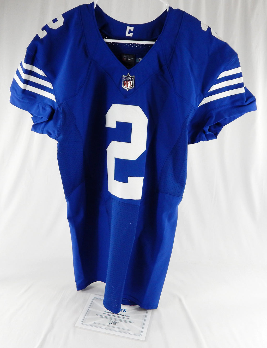 2021 Indianapolis Colts Matt Ryan #2 Game Issued Blue Jersey 42 918