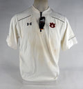 Auburn Tigers Team Issued White Pullover Sideline Fleece M DP68676