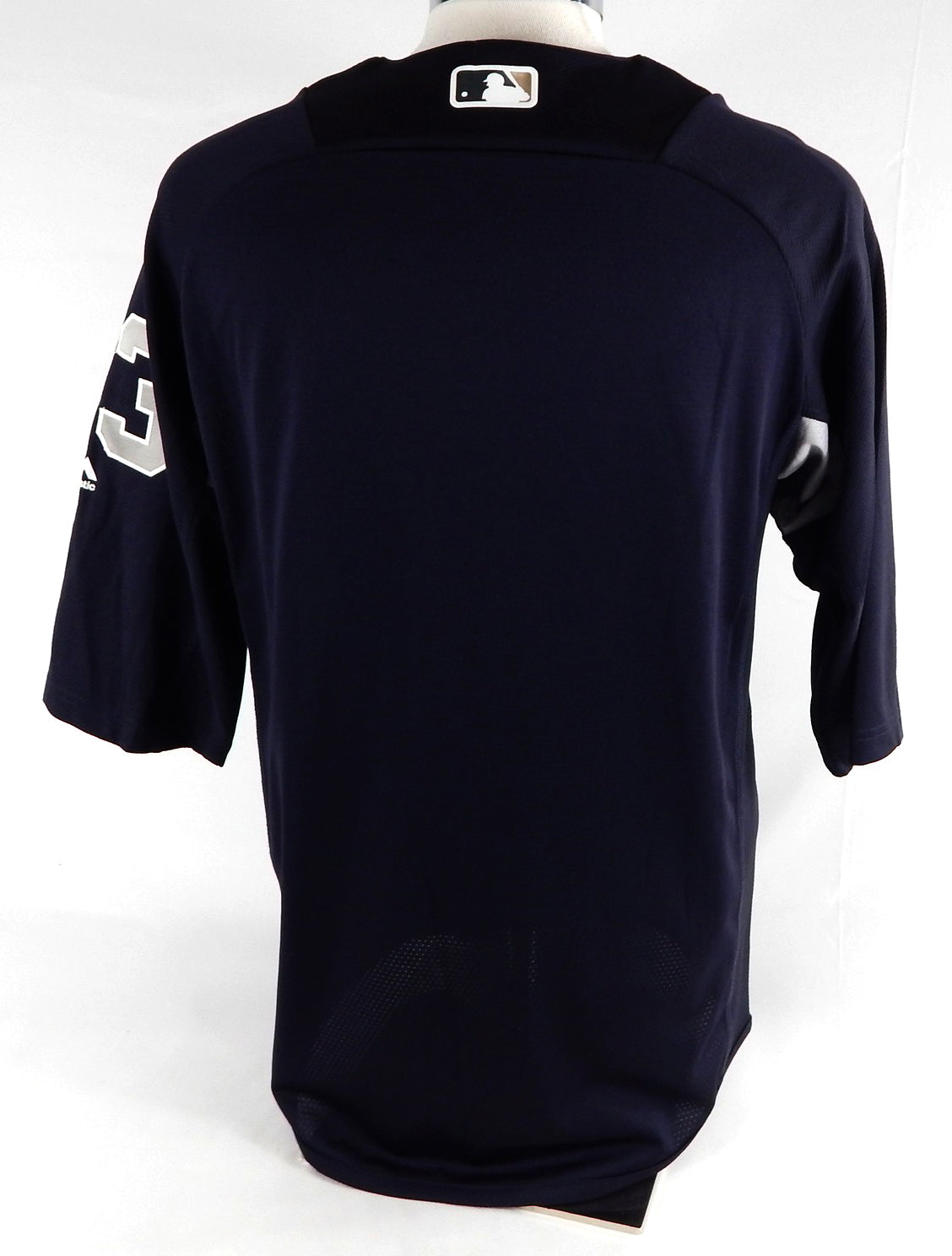 2018 New York Yankees Chance Adams #43 Game Issued P Used Navy Pullover Jersey 7 Pic2