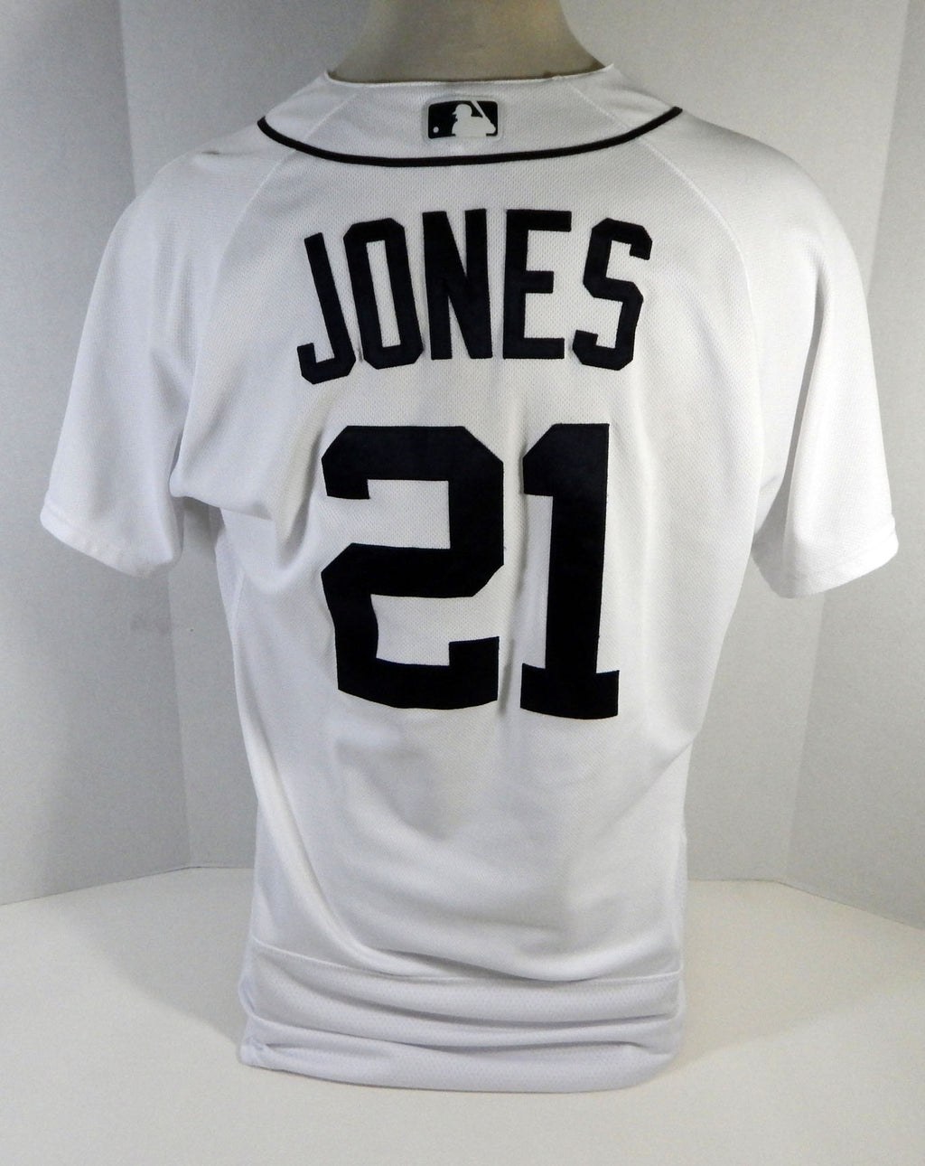 2018 Detroit Tigers Jacoby Jones #21 Game Used White Jersey DP15249