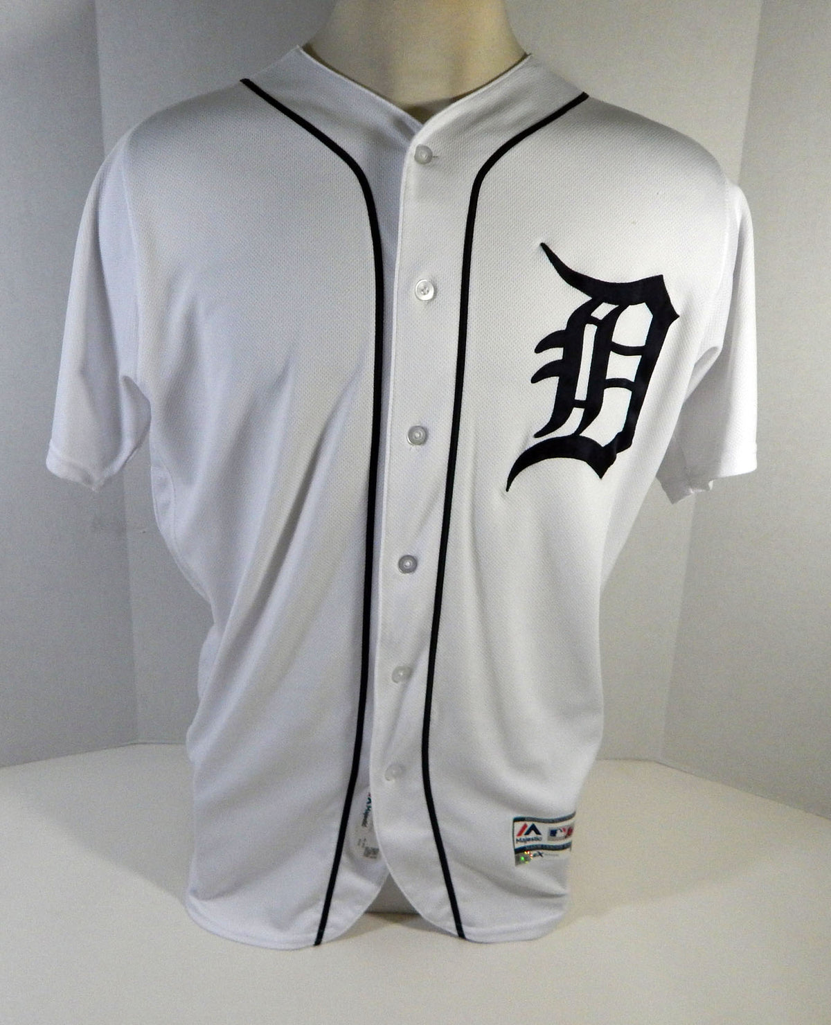2018 Detroit Tigers Jacoby Jones #21 Game Used White Jersey DP15249 Pic2