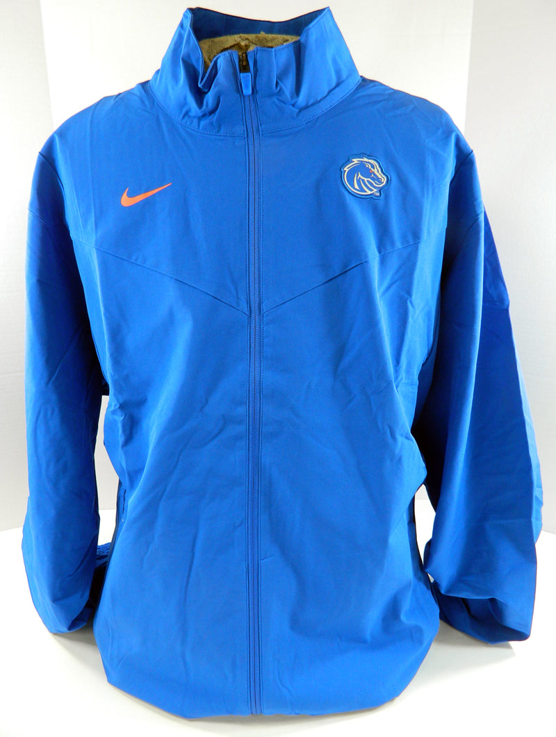 Boise State Broncos Team Issued Nike Blue Zip Up Jacket Size 3XL
