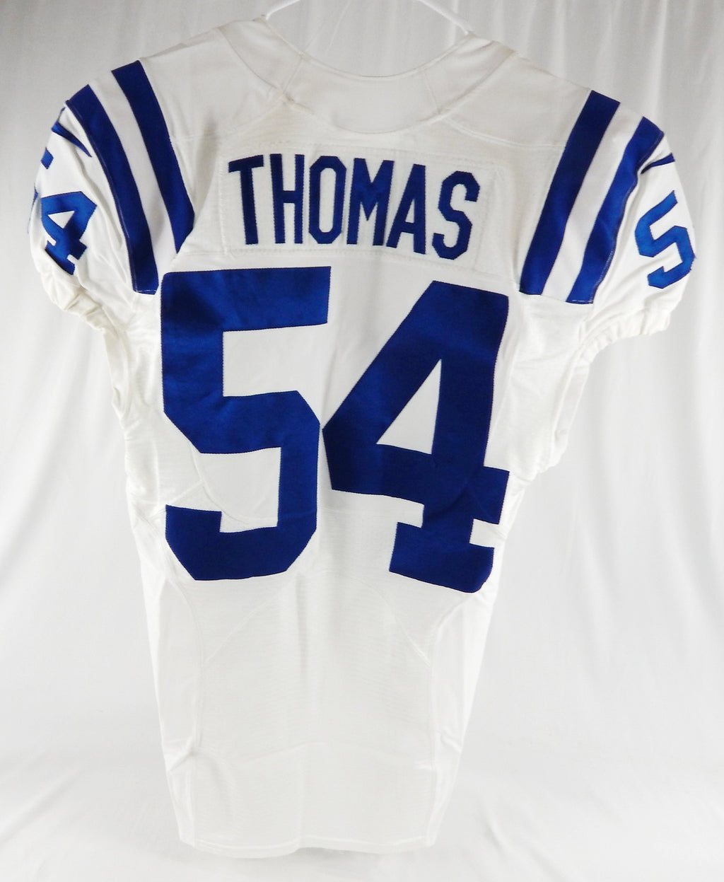 2019 Indianapolis Colts Ahmad Thomas #54 Game Issued P Used White Jersey  100 P Pic2