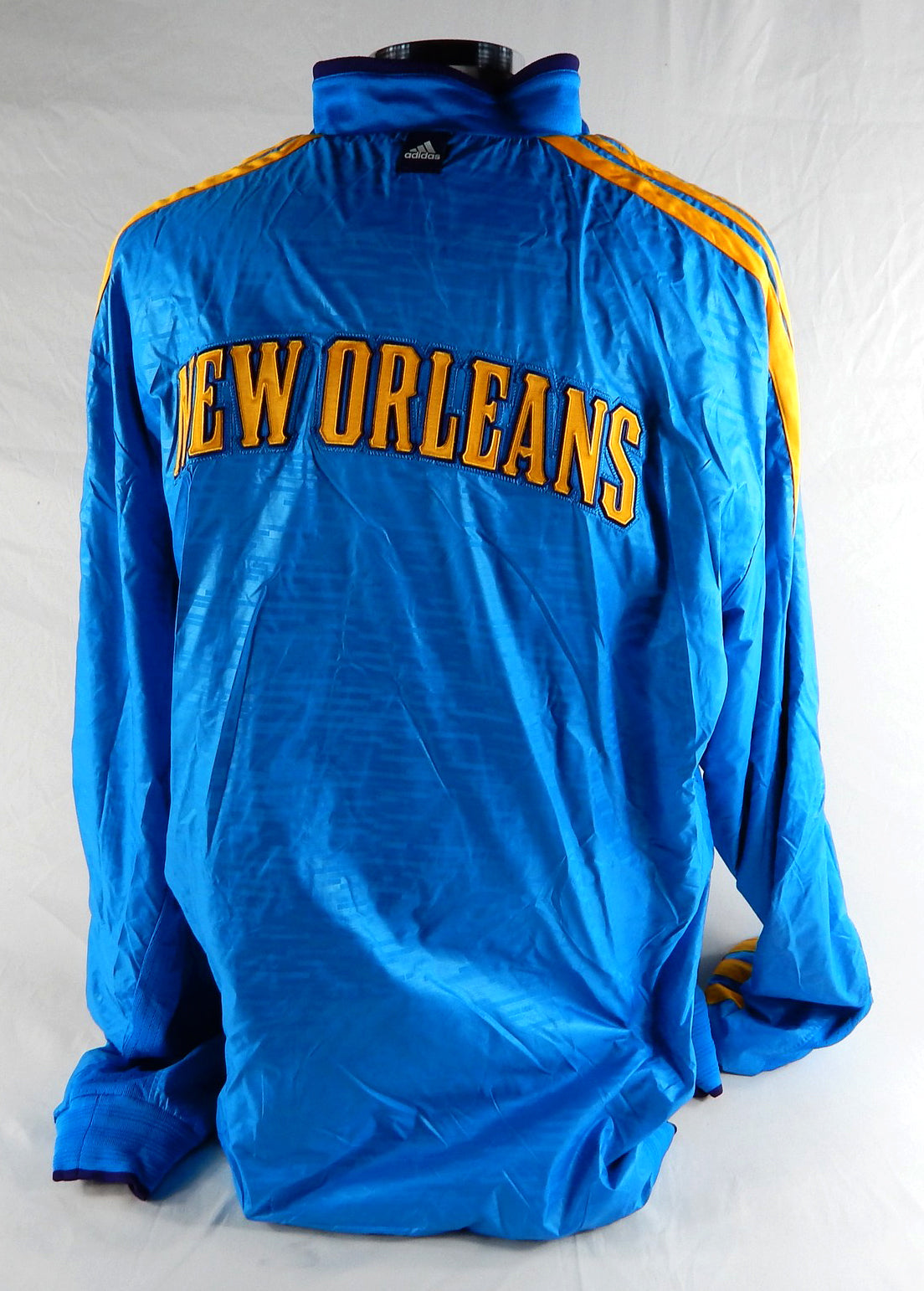 2012-13 New Orleans Hornets Robin Lopez #15 Game Used Blue Warm Up Jacket 4XL 4 Pic2