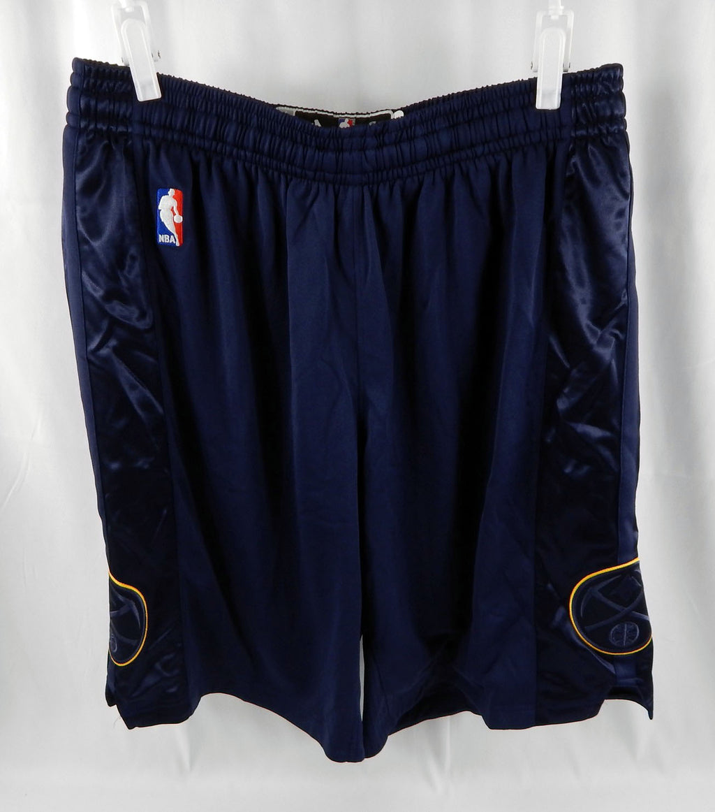 2012-13 Denver Nuggets Game Issued Navy Basketball Shorts Christmas Day 2XL 692