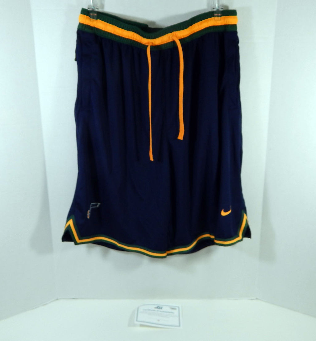 2019-20 Utah Jazz Game Issued Navy Practice Shorts XLT 981