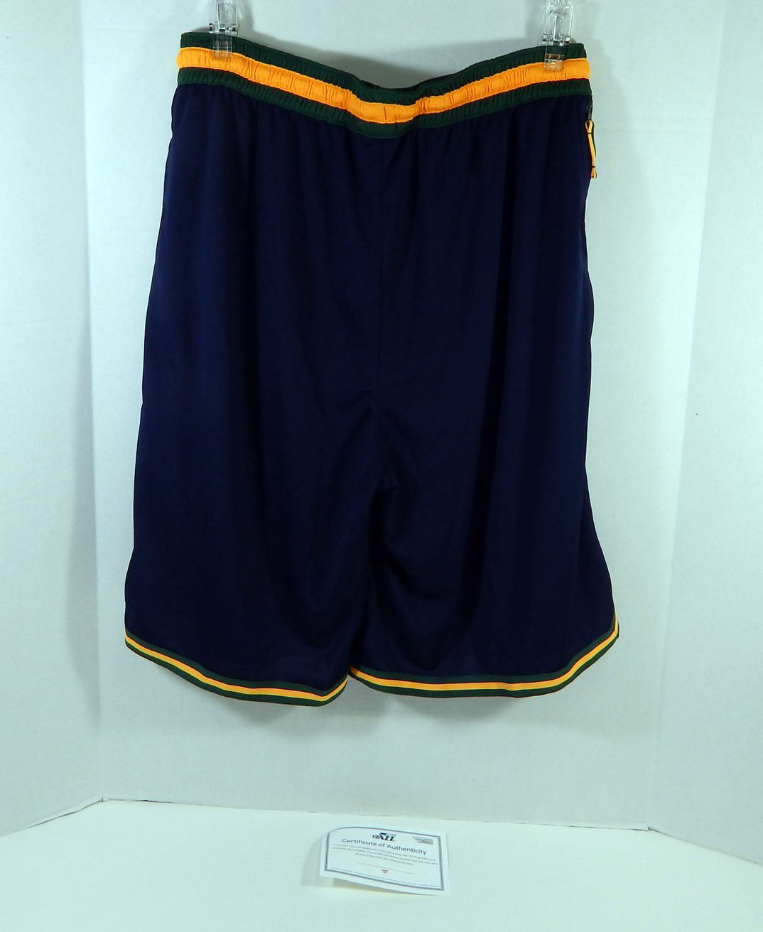 2019-20 Utah Jazz Game Issued Navy Practice Shorts XLT 981 Pic2