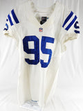 2012 Indianapolis Colts Phillip Hunt #95 Game Issued Pos Used White Jersey 46 2